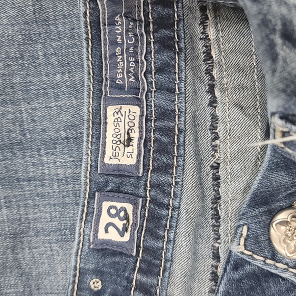 Miss Me Blue Straight Leg Jeans - Picture 8 of 13